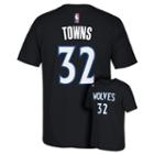 Men's Adidas Minnesota Timberwolves Karl-anthony Towns Player Tee, Size: Large, Black