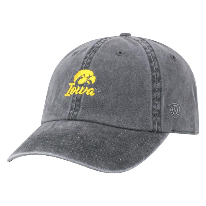 Adult Top Of The World Iowa Hawkeyes Local Adjustable Cap, Men's, Grey (charcoal)