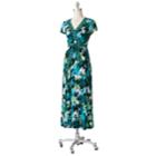 Croft & Barrow&reg; Floral Surplice Dress, Women's, Size: Large, Green