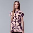 Women's Simply Vera Vera Wang Essential Popover Top, Size: Xxl, Brt Red
