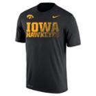 Men's Nike Iowa Hawkeyes Legend Staff Sideline Dri-fit Tee, Size: Medium, Black