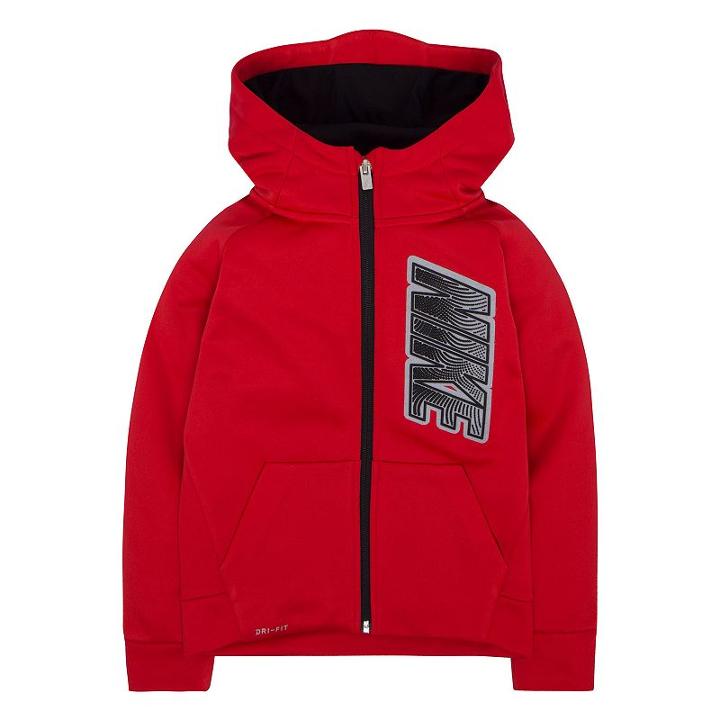 Boys 4-7 Nike Fleece Zip Hoodie, Size: 4, Brt Red