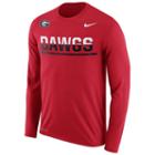 Men's Nike Georgia Bulldogs Legend Staff Sideline Dri-fit Long-sleeve Tee, Size: Medium, Ovrfl Oth, Comfort Wear