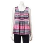 Petite Croft & Barrow&reg; Pintuck Tank, Women's, Size: Xl Petite, Med Pink