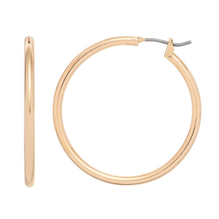 Napier Round Tube Hoop Earrings, Women's, Gold