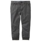 Boys 4-12 Oshkosh B'gosh&reg; Ribbed Cuff Jogger Pants, Size: 6, Black