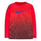 Boys 4-7 Nike Dri-fit Sublimated Geometric Fade Tee, Boy's, Size: 4, Brt Red