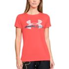 Women's Under Armour Tech Short Sleeve Graphic Tee, Size: Xl, Orange