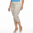 Plus Size Dana Buchman Millennium Pull-on Capris, Women's, Size: 3xl, Med Grey
