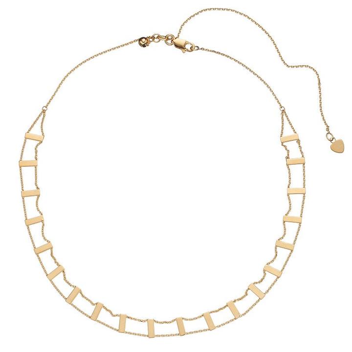 14k Gold Openwork Choker Necklace, Women's, Size: 16, Yellow
