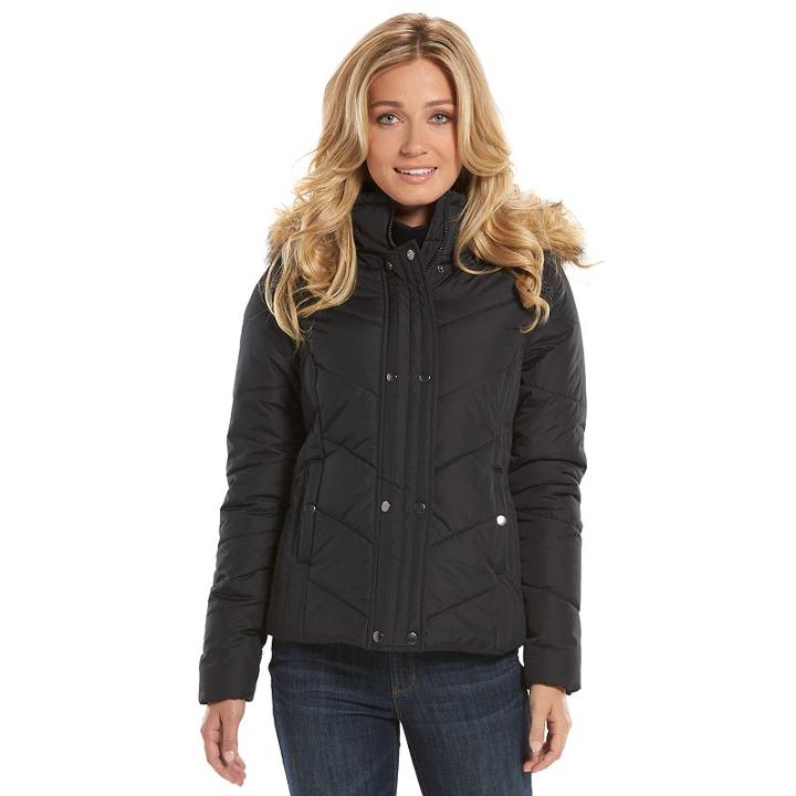 Women's Krush Hooded Puffer Jacket, Size: Xxl, Black