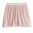 Girls 4-12 Sonoma Goods For Life&trade; Crinkled Metallic Skirt, Size: 6, Brt Pink