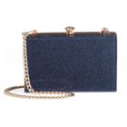 Lc Lauren Conrad Runway Collection Lou Glitter Clutch, Women's, Blue (navy)