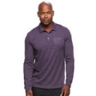 Men's Croft & Barrow&reg; Classic-fit Stretch Interlock Polo, Size: Medium, Drk Purple
