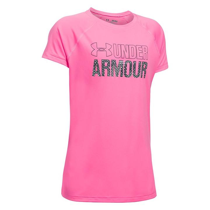 Girls 7-16 Under Armour Ua Wordmark Short Sleeve Tee, Girl's, Size: Small, Red Other