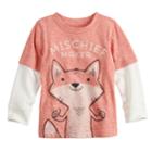 Baby Boy Jumping Beans&reg; Mock Layer Graphic Tee, Size: 12 Months, Med Orange