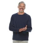Men's Croft & Barrow&reg; Sweater Fleece Lounge Top, Size: Xl, Blue