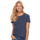 Women's Sonoma Goods For Life&trade; Essential Crewneck Tee, Size: Xs, Blue (navy)