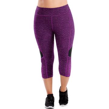 Plus Size Just My Size Colorblock Capri Leggings, Women's, Size: 2xl, Purple