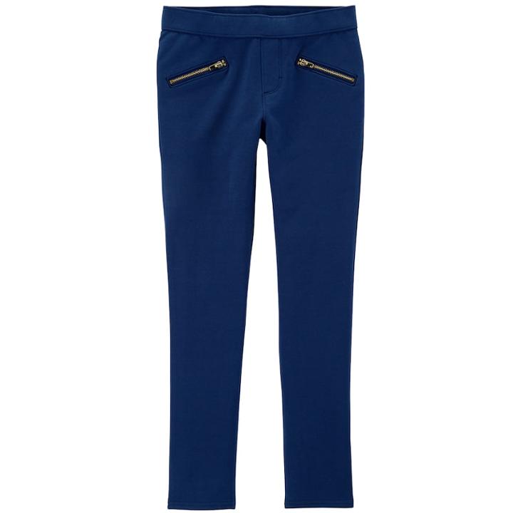 Girls 4-12 Oshkosh B'gosh&reg; French Terry Jeggings, Size: 6-6x, Med Blue