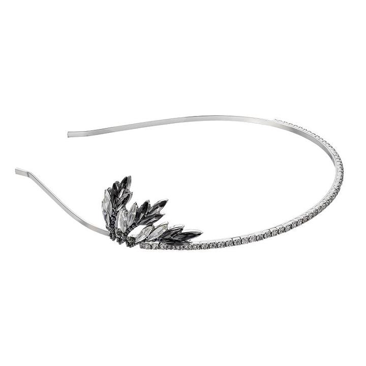 Simply Vera Vera Wang Leaf Simulated Crystal Headband, Women's, Oxford