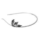 Simply Vera Vera Wang Leaf Simulated Crystal Headband, Women's, Oxford