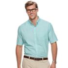 Big & Tall Croft & Barrow&reg; Regular-fit Solid Easy-care Button-down Shirt, Men's, Size: Xl Tall, Green