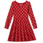 Girls 4-10 Jumping Beans&reg; Printed Skater Dress, Girl's, Size: 5, Med Red