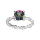 Sterling Silver Mystic Topaz & Cubic Zirconia Ring, Women's, Size: 8, Multicolor