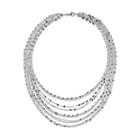 Sterling Silver Multistrand Bib Necklace, Women's, Size: 16