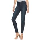 Women's Jennifer Lopez High-rise Skinny Jeans, Size: 10 Short, Dark Blue