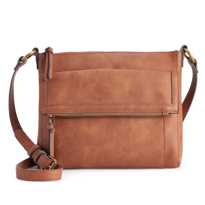 Sonoma Goods For Life&trade; Victoria Cobblestone Crossbody, Women's, Red/coppr (rust/coppr)