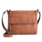 Sonoma Goods For Life&trade; Victoria Cobblestone Crossbody, Women's, Red/coppr (rust/coppr)