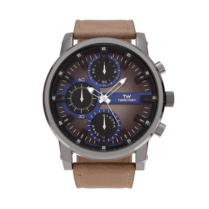 Territory Men's Watch - Kh-tw-2210024-blktan, Size: Xl, Brown