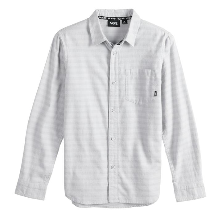 Boys 8-20 Vans Mained Button-down Shirt, Size: Medium, Med Grey