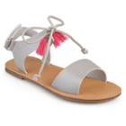 Journee Braya Girls' Sandals, Girl's, Size: 12, Grey