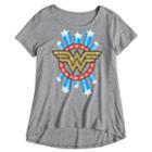 Girls 7-16 Dc Comics Wonder Woman Logo Graphic Tee, Size: Medium, Med Grey