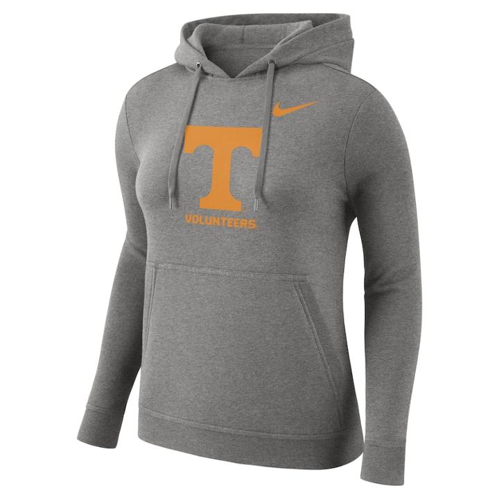 Women's Nike Tennessee Volunteers Fleece Hoodie, Size: Xl, Grey