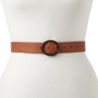 Women's Sonoma Goods For Life&trade; Textured Oval Buckle Belt, Size: Xl, Red/coppr (rust/coppr)