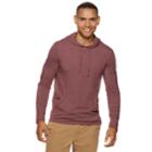 Men's Sonoma Goods For Life&trade; Slim-fit Supersoft Hoodie Tee, Size: Large, Dark Red