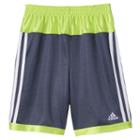 Boys 4-7x Adidas Colorblocked Striped Shorts, Boy's, Size: 4, Dark Grey