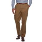 Men's Croft & Barrow&reg; Classic-fit Flannel-lined Canvas Chino Pants, Size: 34x29, Med Brown