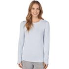 Women's Cuddl Duds Soft Knit Long Sleeve Top, Size: Xs, Med Blue