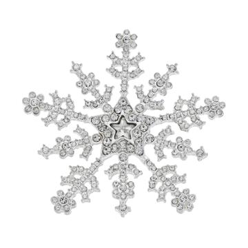 Napier Snowflake Pin, Women's, Silver