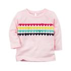 Baby Girl Carter's Rainbow Heart Tunic, Size: Newborn, Pink