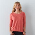Women's Sonoma Goods For Life&trade; French Terry Dolman Top, Size: Small, Med Orange