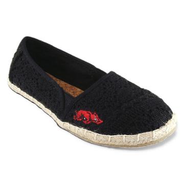 Women's Campus Cruzerz Arkansas Razorbacks Napili Slip-on Shoes, Size: 6, Black