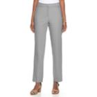 Women's Dana Buchman Slim Straight-leg Pants, Size: 6, Med Grey
