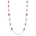 Dana Buchman Long Red Station Necklace, Women's