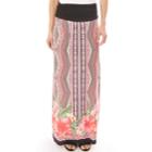 Women's Apt. 9&reg; Print Column Maxi Skirt, Size: Small, Floral Placement